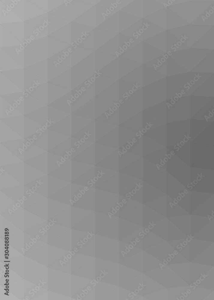 Obraz premium gray Color Abstract trianglify Generative Art background illustration