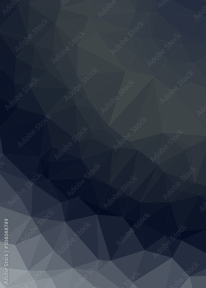 Obraz premium gray Color Abstract trianglify Generative Art background illustration
