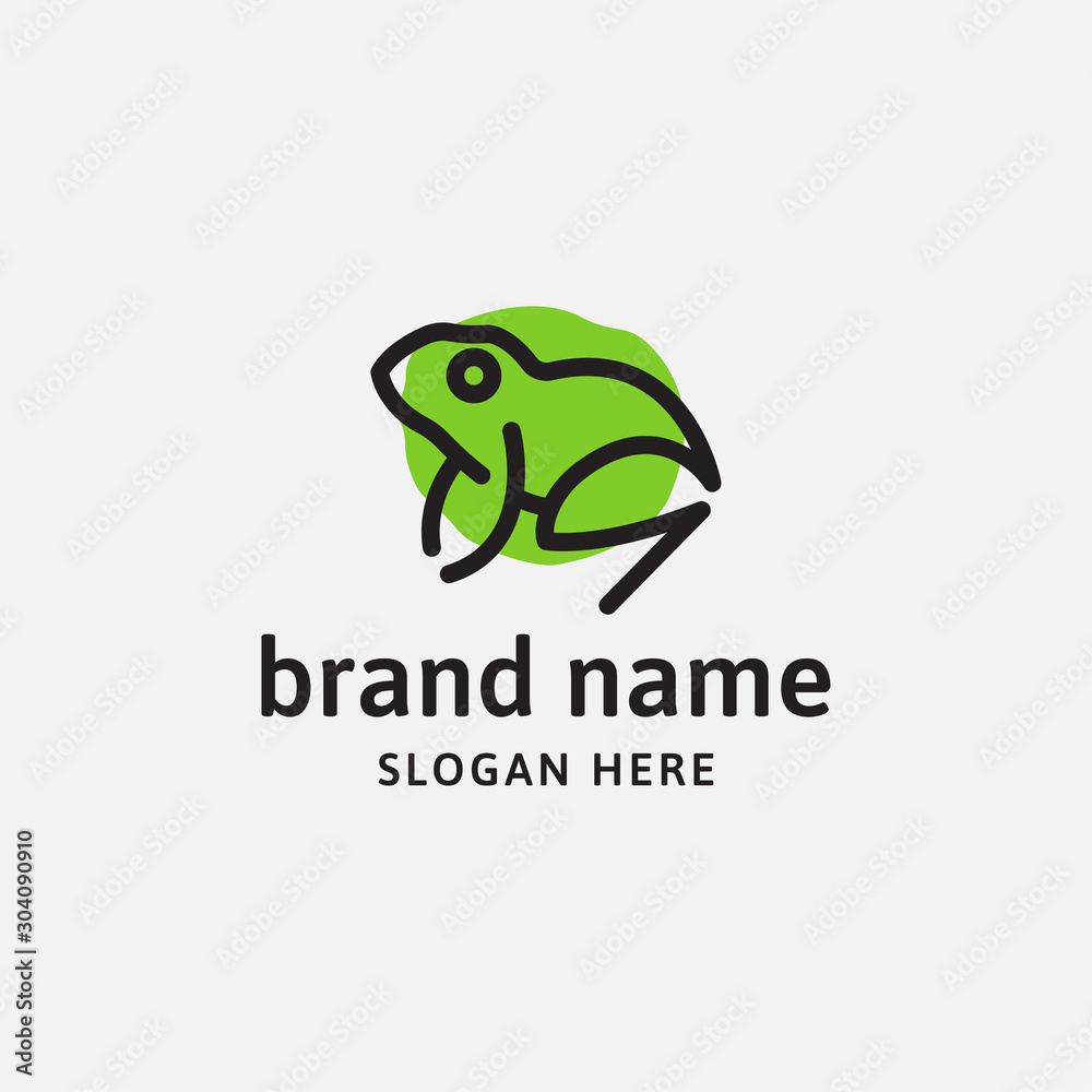 frog logo design template vector illustration frog logo design template vector illustration