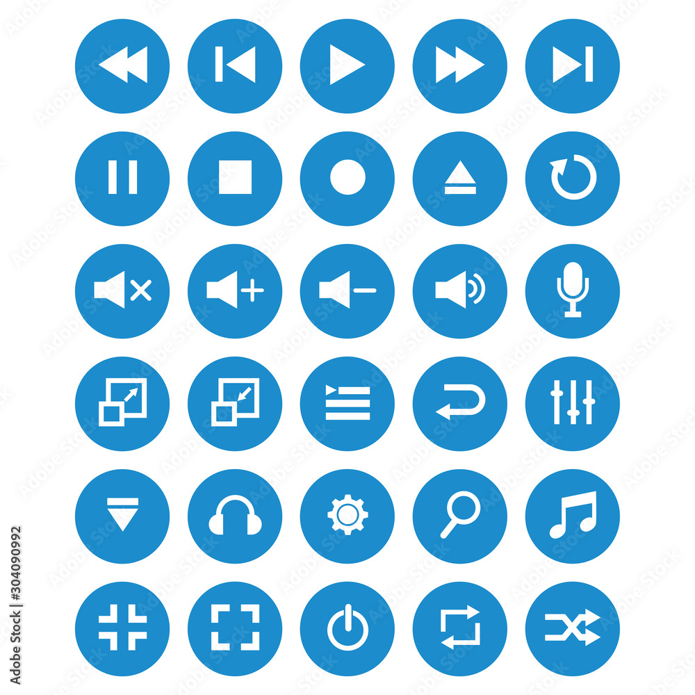 media player icon vector design symbol media player icon vector design symbol