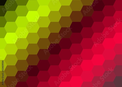 Rainbow Color Abstract trianglify Generative Art background illustration