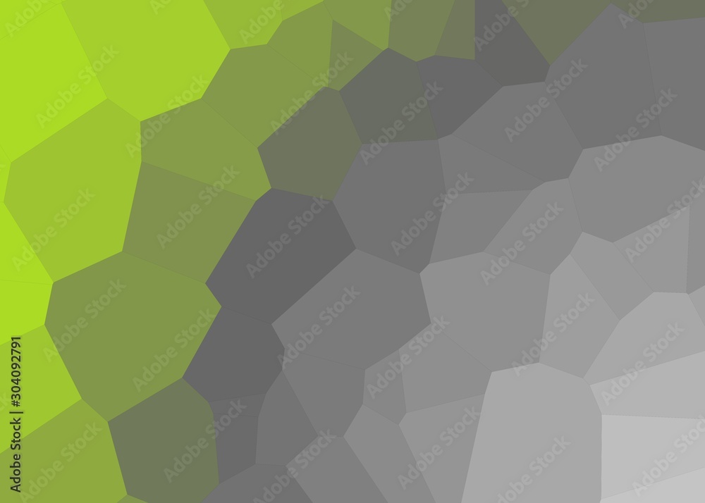 Fototapeta premium Green Color Abstract trianglify Generative Art background illustration