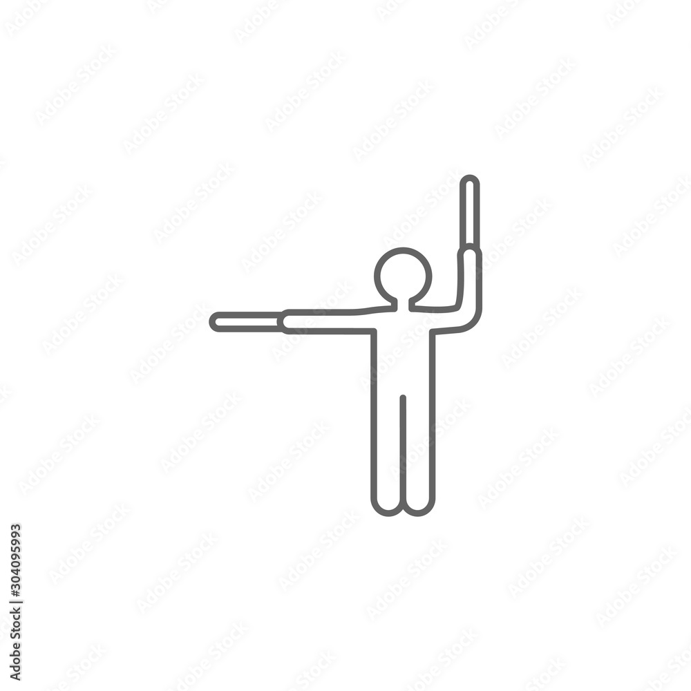 Employee, man, airport. Icon illustration isolated sign symbol - icon Employee, man, airport. Icon illustration isolated sign symbol - icon