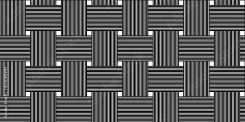 Seamless vector weaving pattern, linear background with crossed lines, textile knitted repeat tiling wallpaper, perfect simplistic minimal design.