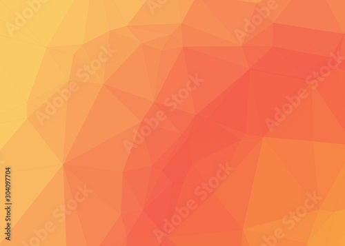 Sunset Color Abstract trianglify Generative Art background illustration