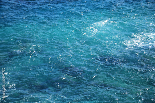 Blue Ocean Water Background, Oahu, Hawaii