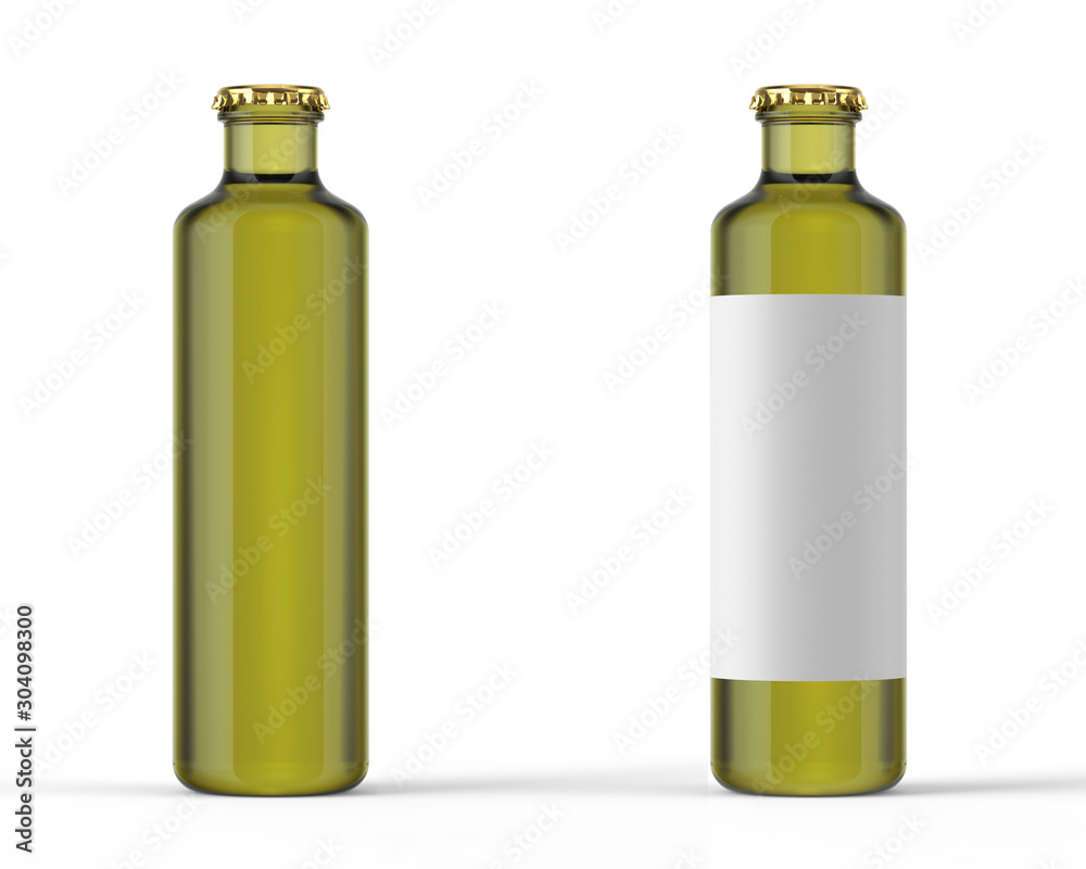Beer bottle with label isolated Beer bottle with label isolated