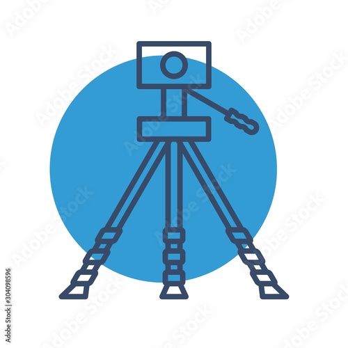 Geodesy Icon Isolated On Abstract Background