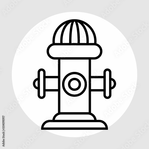  Hydrant Icon Isolated On Abstract Background