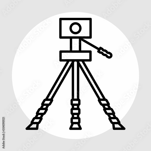 Geodesy Icon Isolated On Abstract Background