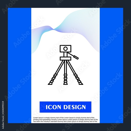 Geodesy Icon Isolated On Abstract Background