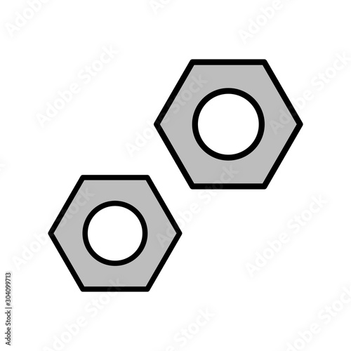 Bolt Icon Isolated On Abstract Background
