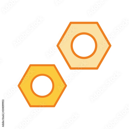 Bolt Icon Isolated On Abstract Background