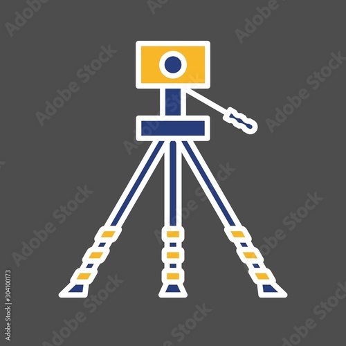 Geodesy Icon Isolated On Abstract Background