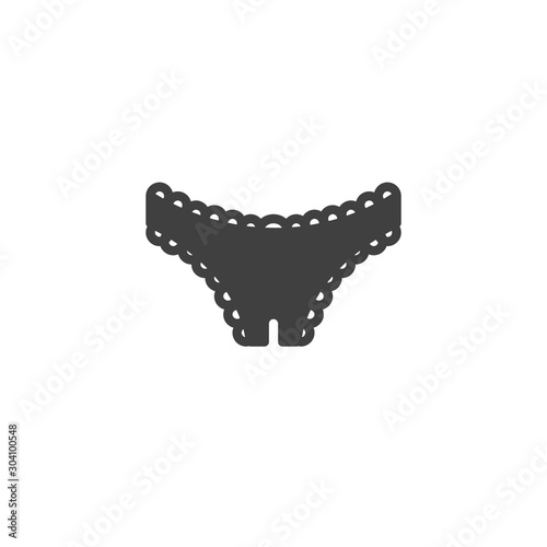 Women underwear vector icon. filled flat sign for mobile concept and web design. Sexy woman panties glyph icon. Symbol, logo illustration. Vector graphics