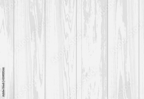 Vector realistic white wood textured background .