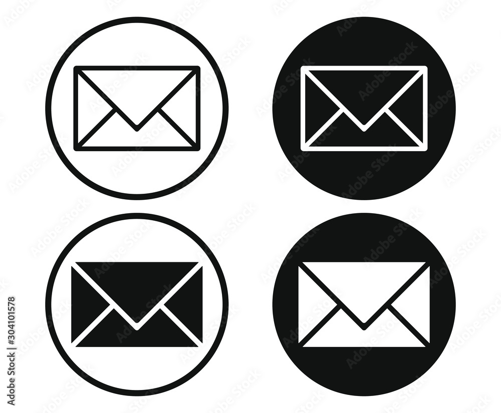 Mail Post Envelope Icon Shape Postage Logo Symbol E mail 