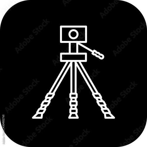 Geodesy Icon Isolated On Abstract Background