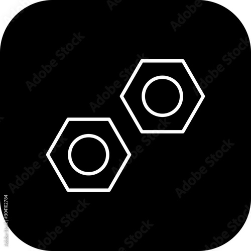 Bolt Icon Isolated On Abstract Background