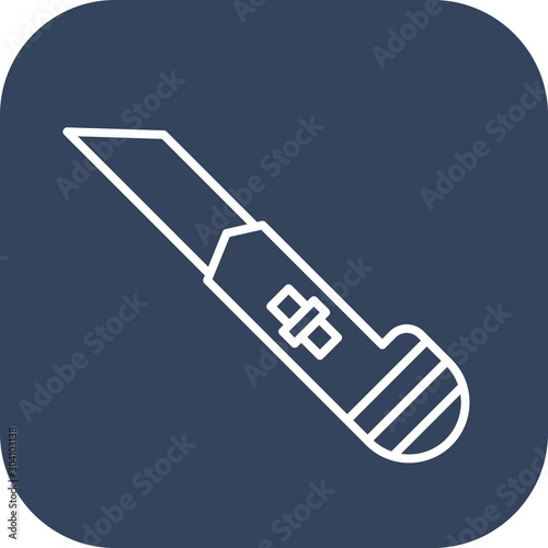 Cutter Icon Isolated On Abstract Background