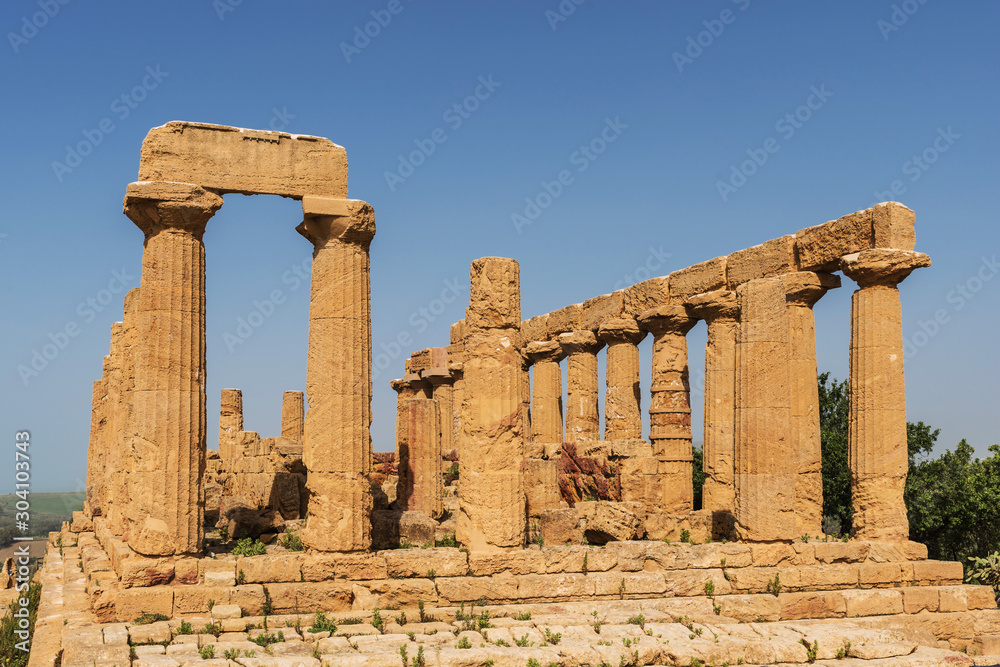 The Valley of the Temples in Agrigento; Sicily