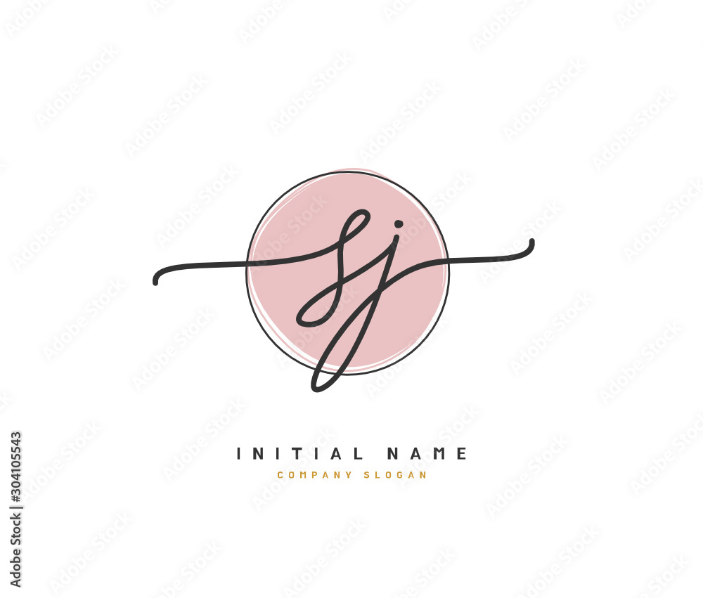 S J SJ Beauty vector initial logo, handwriting logo of initial signature, wedding, fashion, jewerly, boutique, floral and botanical with creative template for any company or business. S J SJ Beauty vector initial logo, handwriting logo of initial signature, wedding, fashion, jewerly, boutique, floral and botanical with creative template for any company or business.
