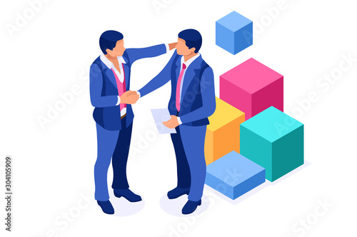 Partners on background agreement concept for contract or partnership. Web for friendship successful greeting as idea. Career on company for leadership corporate as a success to cooperate for a meeting