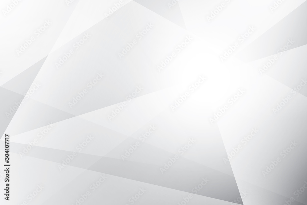 Fototapeta premium Abstract geometric white and gray color background. Vector, illustration. 