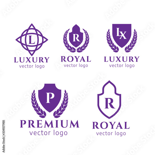 Calligraphic Luxury logo. Flourishes Calligraphic Monogram. VIP, Fashion and Premium brand identity