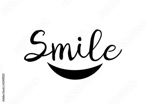 Fototapeta Naklejka Na Ścianę i Meble -  Smile logo design template vector. Happy smile vector logotype