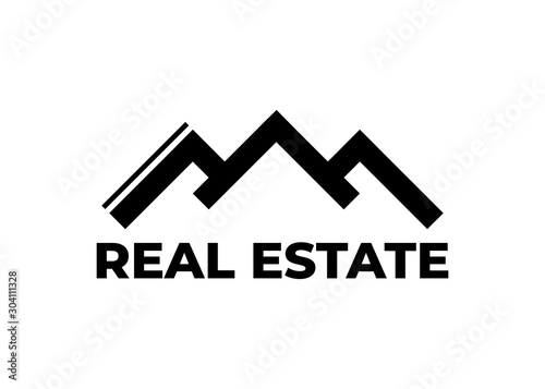 Real Estate Logo. Business card real estate template. Company or agent logotype
