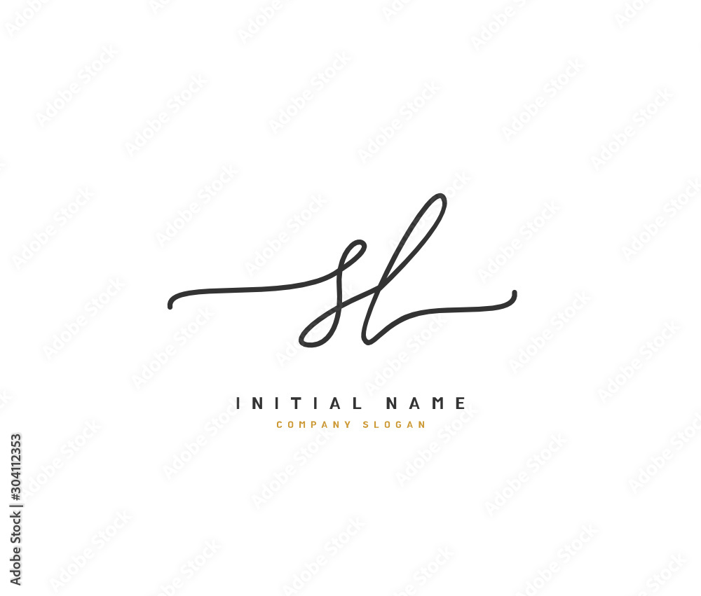 S L SL Beauty vector initial logo, handwriting logo of initial signature, wedding, fashion, jewerly, boutique, floral and botanical with creative template for any company or business. S L SL Beauty vector initial logo, handwriting logo of initial signature, wedding, fashion, jewerly, boutique, floral and botanical with creative template for any company or business.
