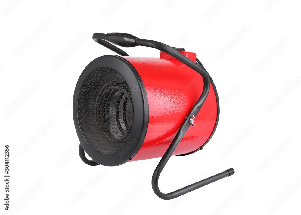 Electric room heater. Electric heater isolate on a white background. Thermal electric gun. Electric room heater. Electric heater isolate on a white background. Thermal electric gun.