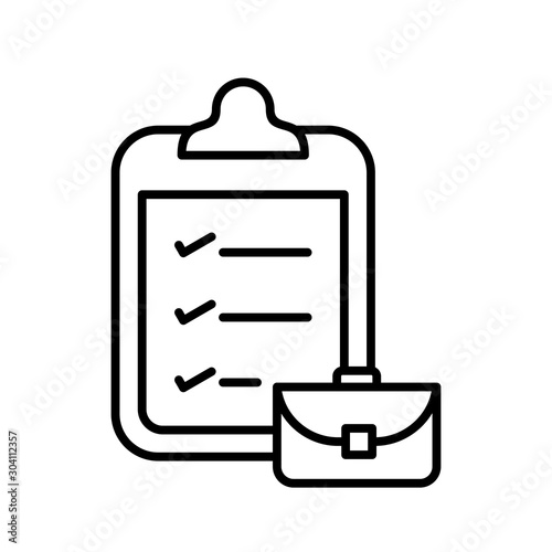  packing list Icon Isolated On Abstract Background
