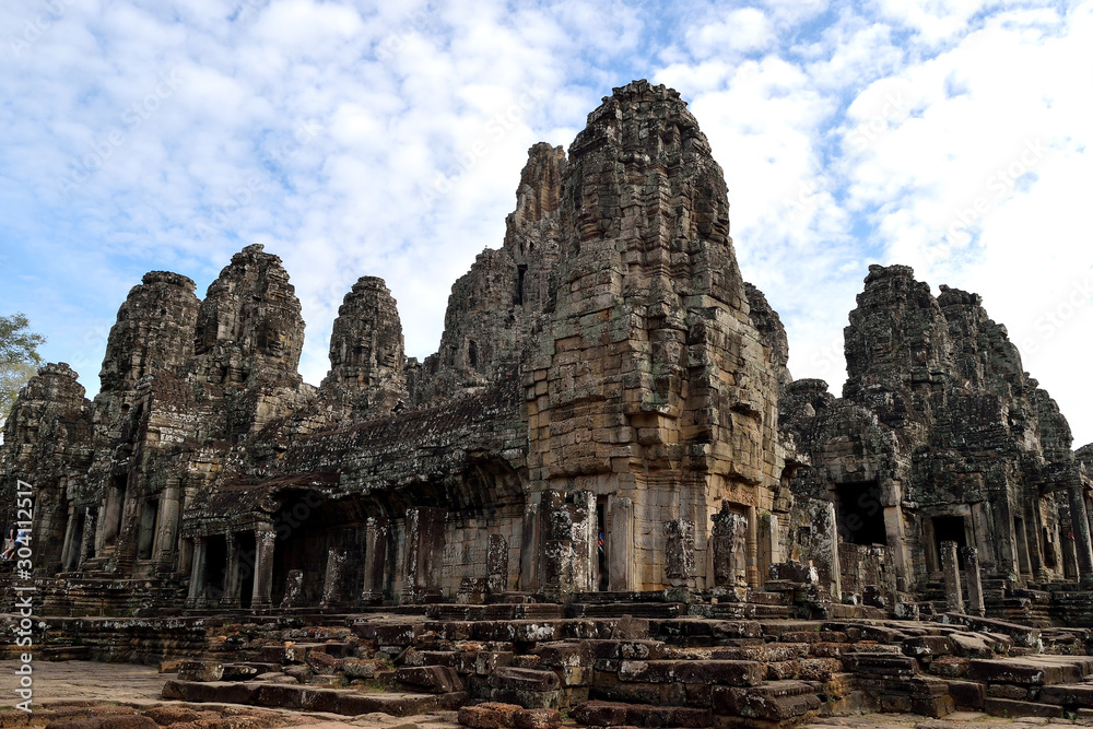 The faces of the Bayon, Angkor Thom, Cambodia.