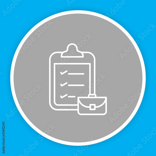  packing list Icon Isolated On Abstract Background