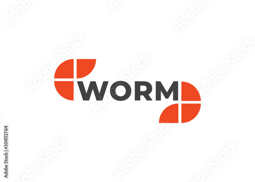 Worm logo design. Worm concept logotype. Abstract animal logo Free Download Worm logo design. Worm concept logotype. Abstract animal logo - GFXLoad