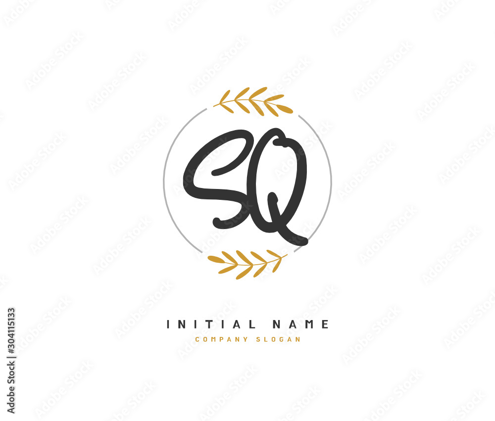 S Q SQ Beauty vector initial logo, handwriting logo of initial signature, wedding, fashion, jewerly, boutique, floral and botanical with creative template for any company or business. S Q SQ Beauty vector initial logo, handwriting logo of initial signature, wedding, fashion, jewerly, boutique, floral and botanical with creative template for any company or business.