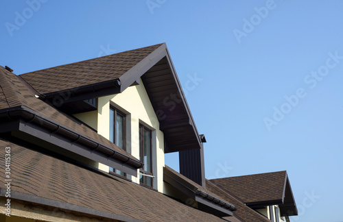 roof of newly builded house