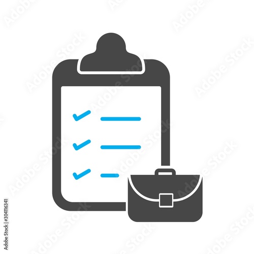  packing list Icon Isolated On Abstract Background