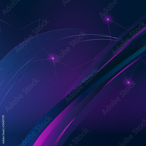 Soccer European championship. 2024 Abstract blue star background soccer modern pattern Football Sport Poster Europe Champion League award cup, Soccer ball, Winner world WIN Finale Game trend Wallpaper