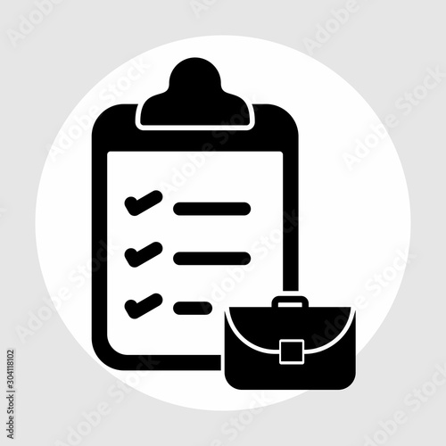  packing list Icon Isolated On Abstract Background