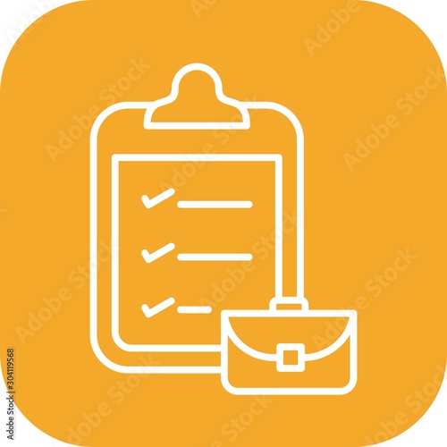  packing list Icon Isolated On Abstract Background