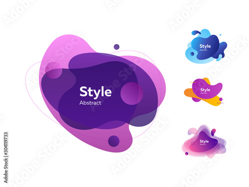 Set of abstract backgrounds