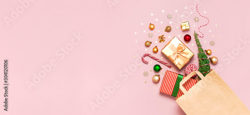 Fotografi New Year Christmas composition