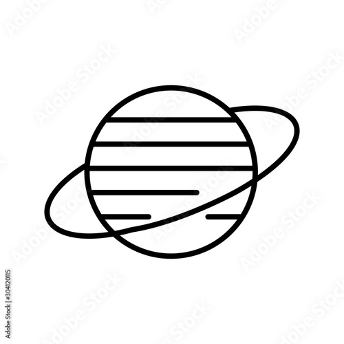 Uranus Icon Isolated On Abstract Background