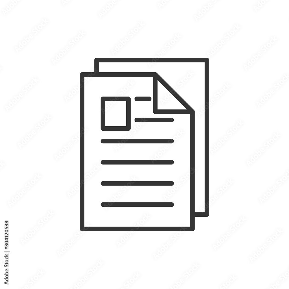Paper Icon Vector Illustration Paper Icon Vector Illustration