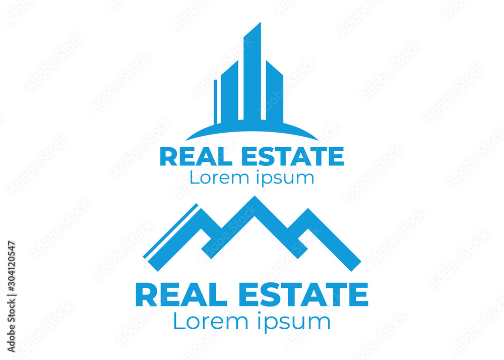 Logo of group homes or real estate. Real Estate, Building and Construction Logo Vector Design