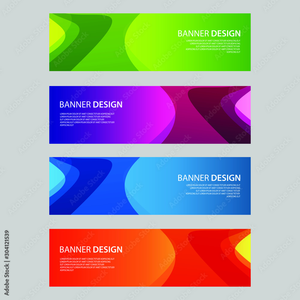 Fototapeta premium Vector Abstract design banner web template