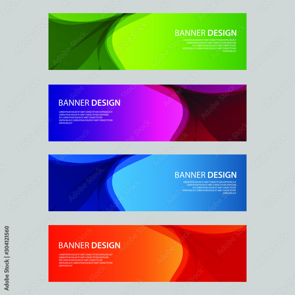 Vector Abstract design banner web template